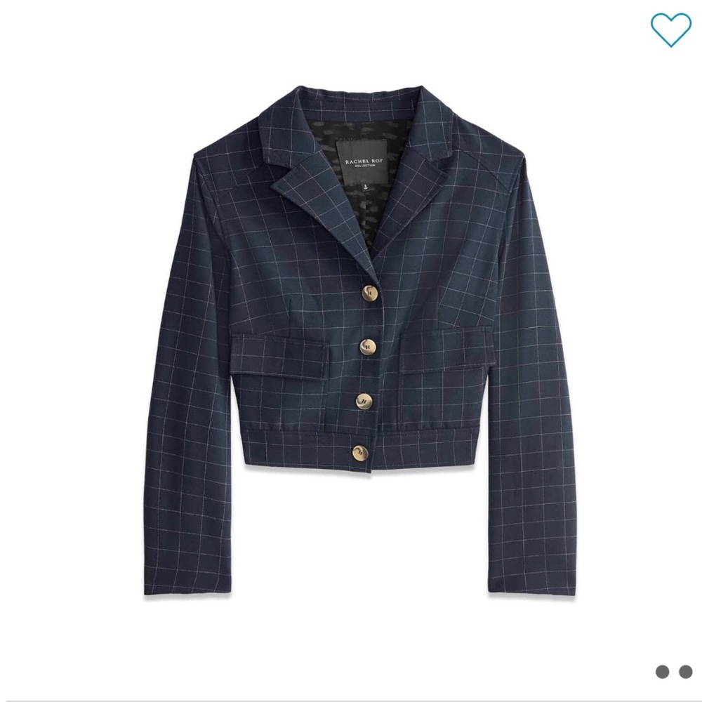 Rachel Rachel Roy - Check Crop Blazer - Picture 1 of 3